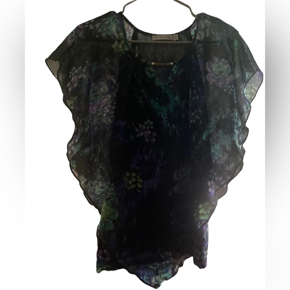 Notations Petite dress boho top floral